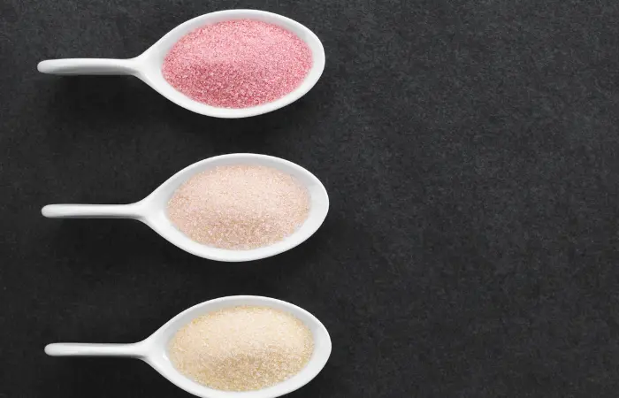 Different type of flavored sugar