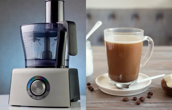 Using food processor for making bulletproof coffee