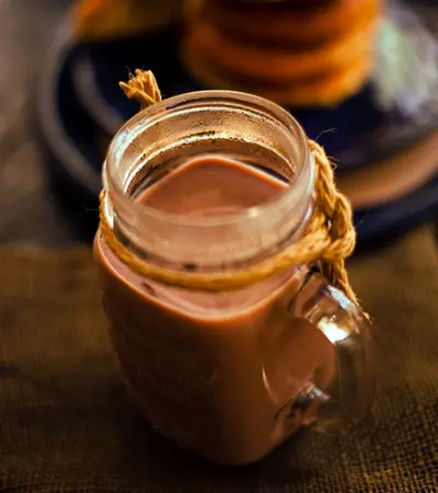 Coffee in mason jar