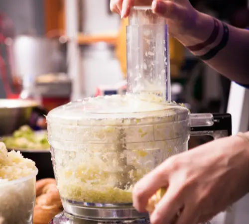 Chopping-onions-in-a-food-processor