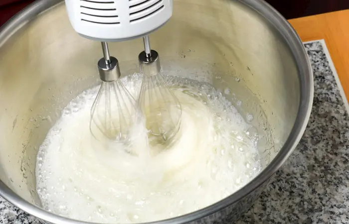 Beating egg whites