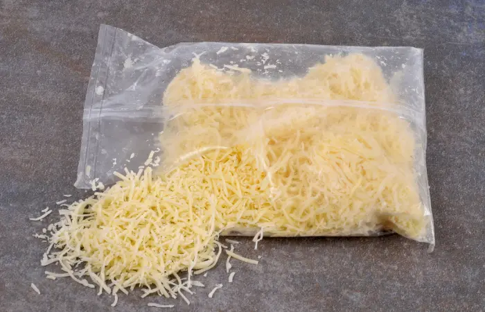 Bag of pre-grated cheese