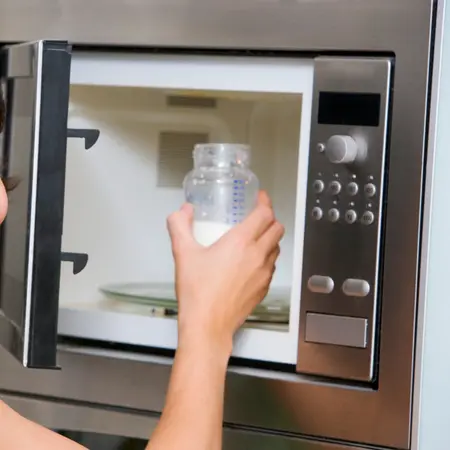 Microwaving plastic bottle