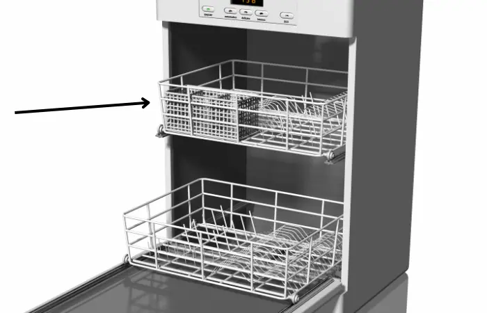 Top rack of the dishwasher