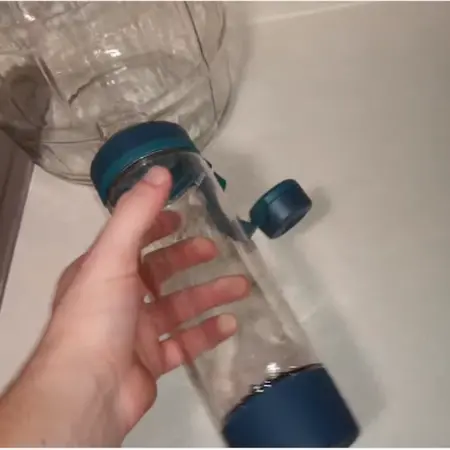 Glass blender bottle