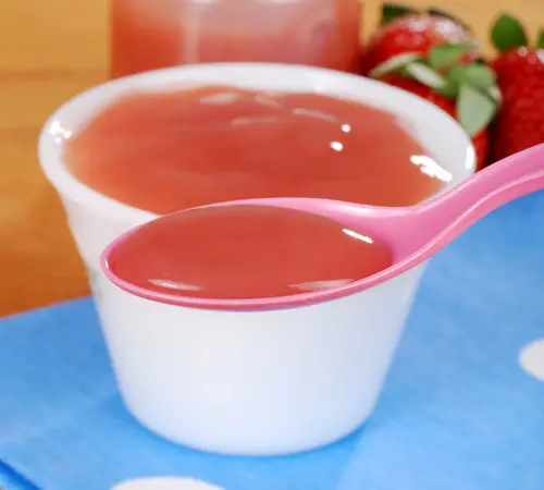 Strawberry banana puree